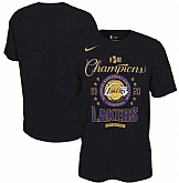 Men's Los Angeles Lakers Nike Black 2020 NBA Finals Champions Locker Room T-Shirt,baseball caps,new era cap wholesale,wholesale hats